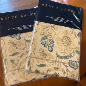 Set of 2 Ralph Lauren king shams